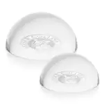 Dome Optical Crystal Paperweight - Deep Etch