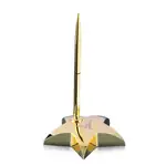 Hollister Star Paperweight with Pen - Gold