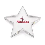 Pentagon Star Optical Crystal Paperweight - Multicolor