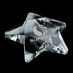 Pentagon Optical Crystal Star Paperweight