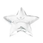 Savoy Star Optical Crystal Paperweight