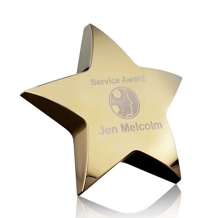 Hollister Standing Metal Star Paperweight #3