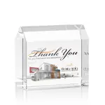 Homestead House Optical Crystal Paperweight Multicolor