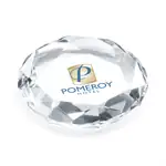 Amherst Octagonal Optical Crystal Paperweight - Multicolor