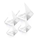 Optical Crystal Pyramid Paperweight - Deep Etch