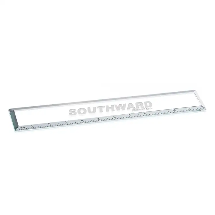 Jade Glass Ruler - Deep Etch