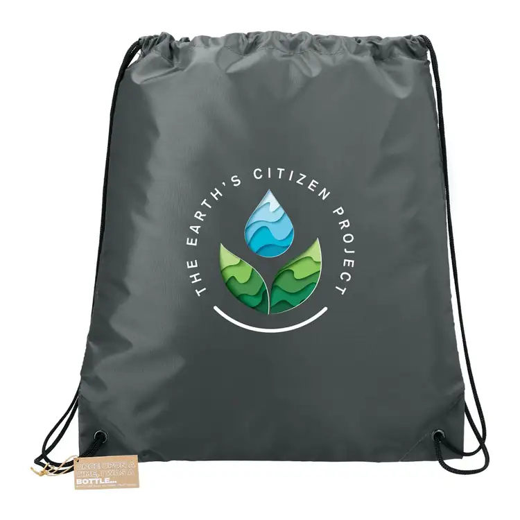 Oriole Recycled Polyester Drawstring Bag #3