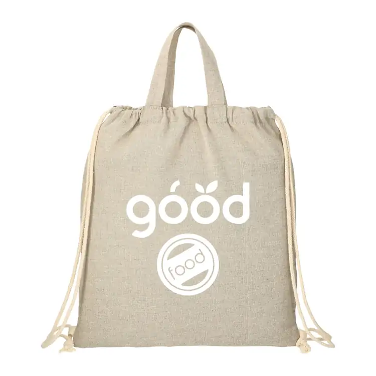 Recycled Cotton Drawstring Bag
