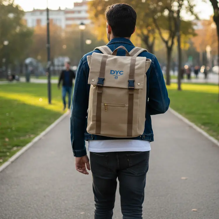 Sac à dos personnalisé en toile de coton #6