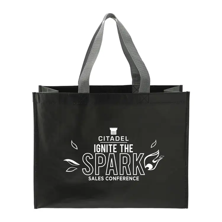 Recycled Polyester Matte Laminated Shopper Tote #2
