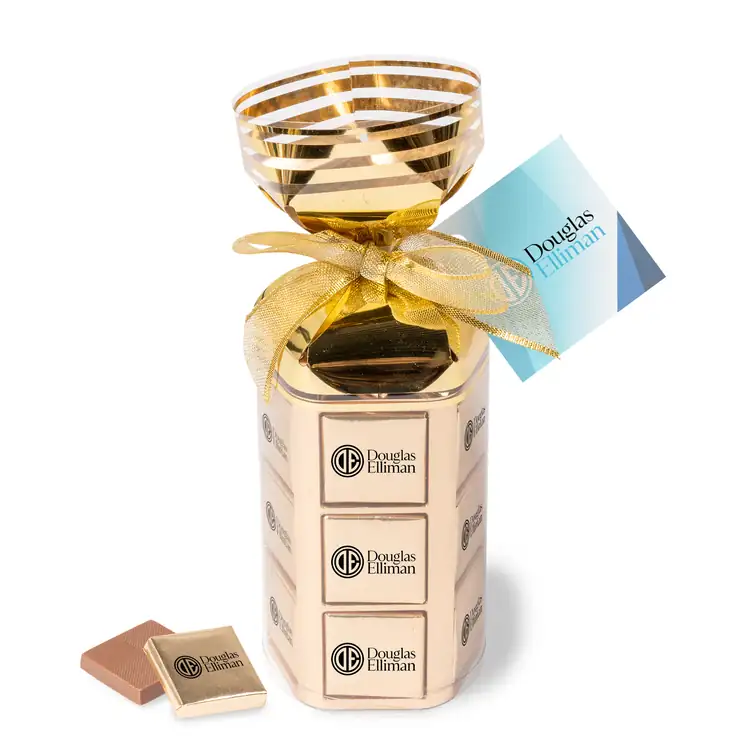 Thirty Six Piece Chocolate Foiled Square Gift Bag #2