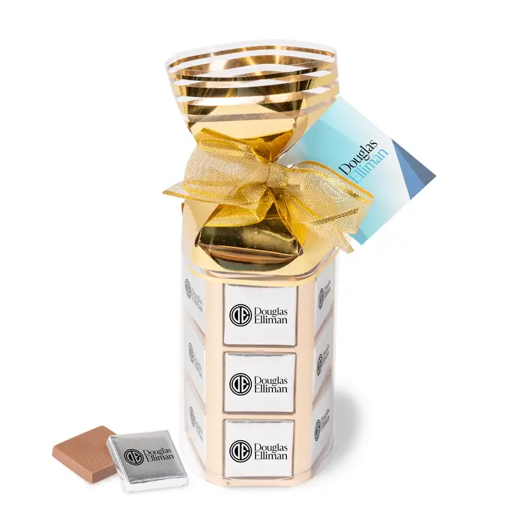Thirty Six Piece Chocolate Foiled Square Gift Bag #3