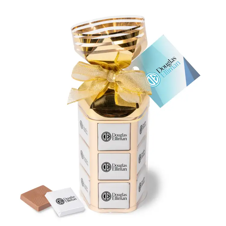 Thirty Six Piece Chocolate Foiled Square Gift Bag #4