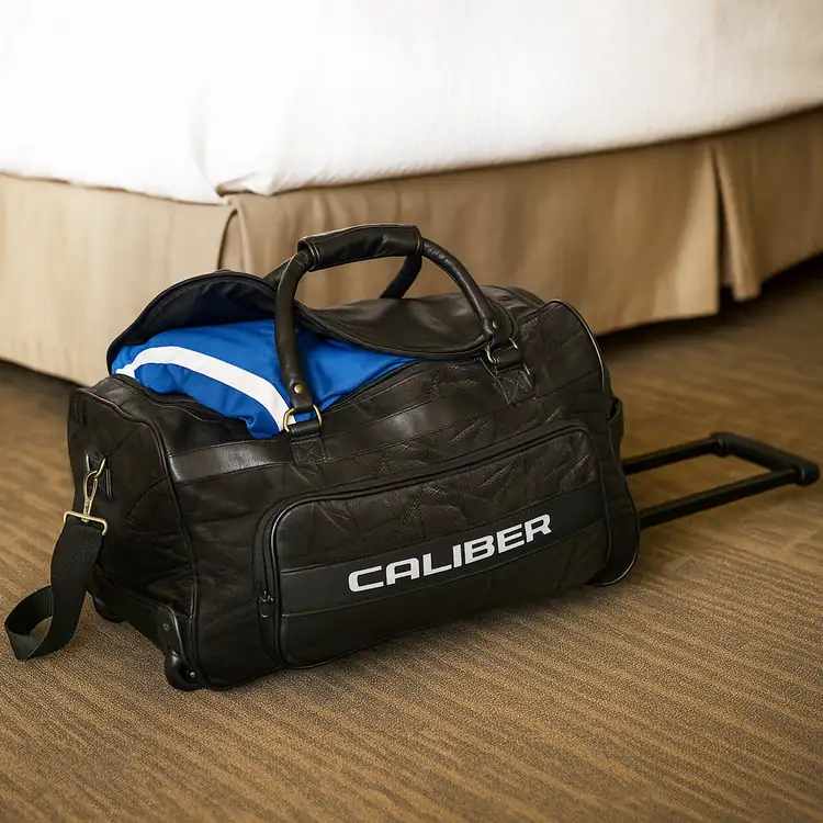 Timeless Leather Wheeled Duffel Bag #2