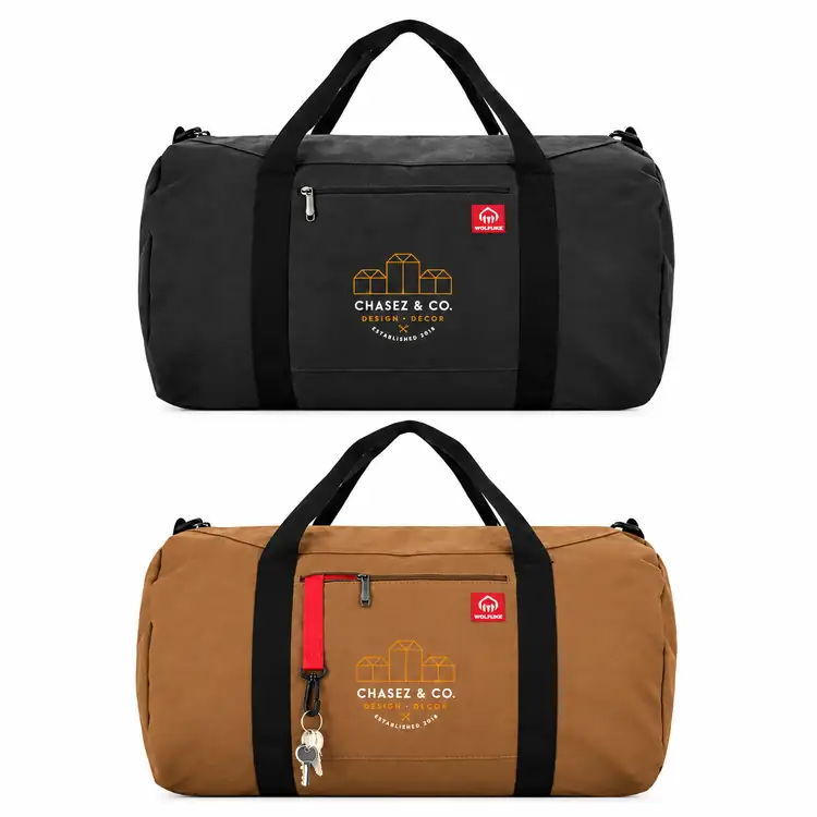 Wolverine Center Zip Canvas Duffle Bag