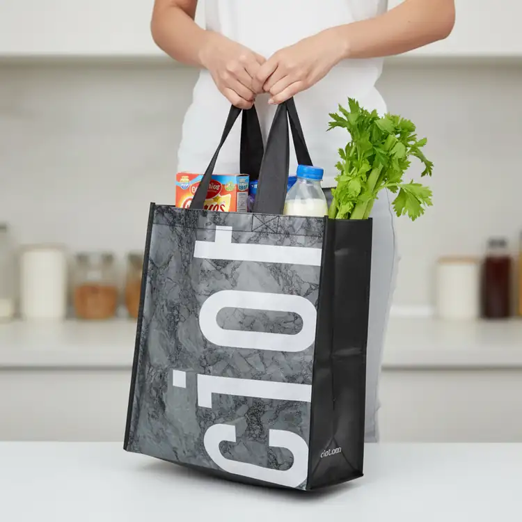 Sac d’épicerie laminé #4