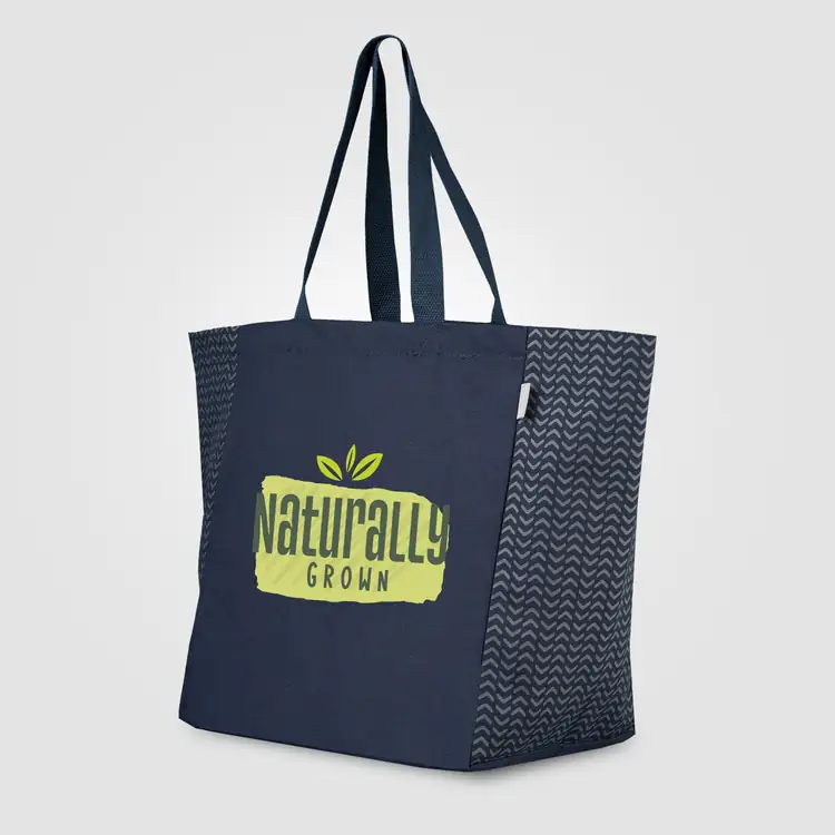 Toronto Recycled Cotton Chevron Tote Bag 8 oz #8