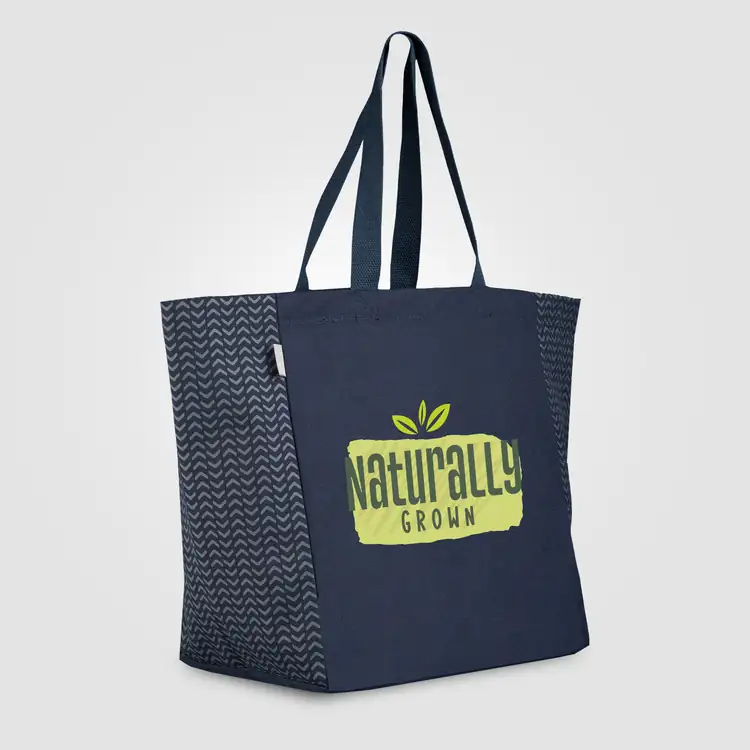 Toronto Recycled Cotton Chevron Tote Bag 8 oz #9
