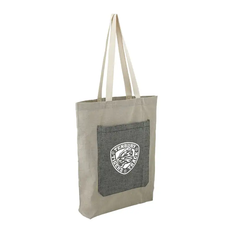 Sac fourre-tout à poche en coton recyclé #2