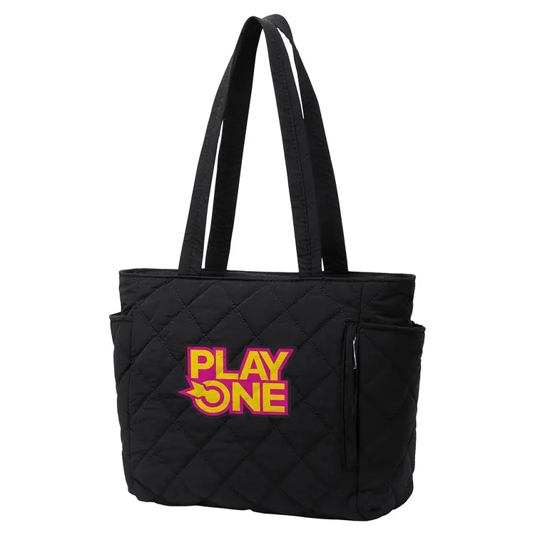Villa Quilted Nylon Travel Tote #2