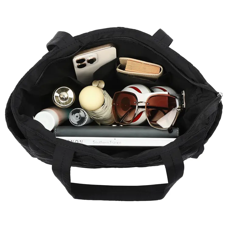 Villa Quilted Nylon Travel Tote #4