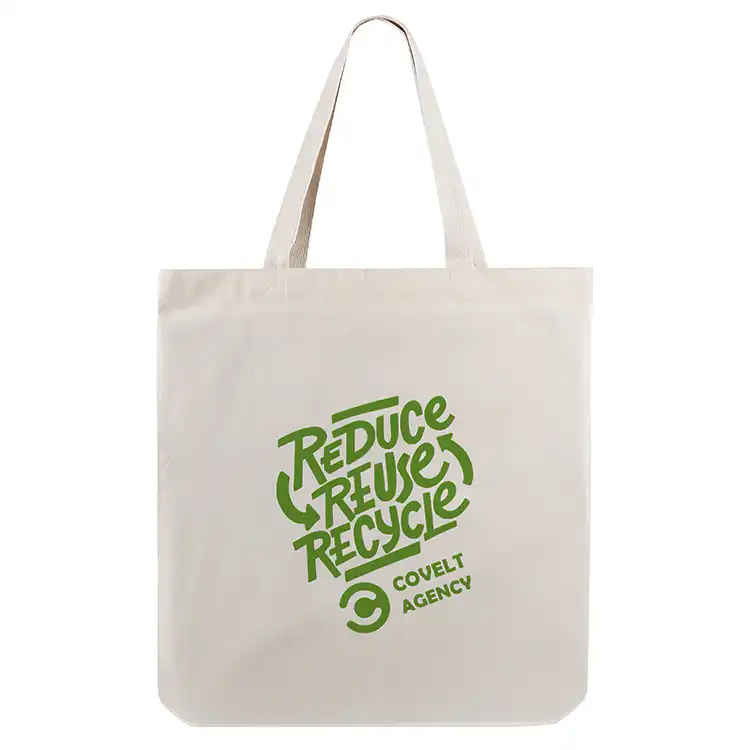 Sac fourre-tout économique en coton recyclé 4.5 oz