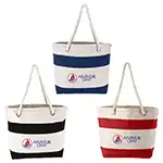 Sac fourre-tout en coton avec poignée en corde