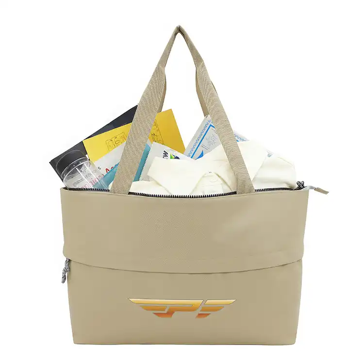 Sac fourre-tout extensible Rio en polyester avec fermeture éclair #4