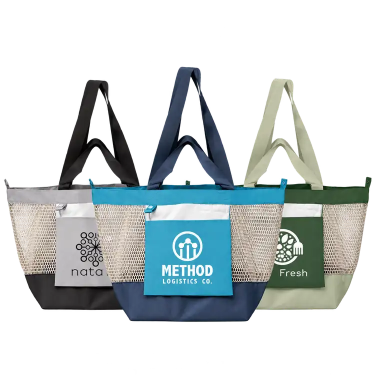 Neri Recycled Polyester Mesh Foldable Tote Bag 45 L