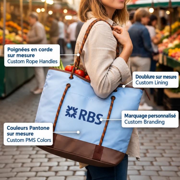 Custom Laminated Cooler Tote Bag #2