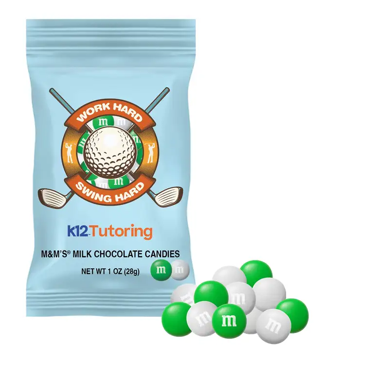 Sachet DigiBag de M&M’s 1 oz - Golf - couleurs choisies