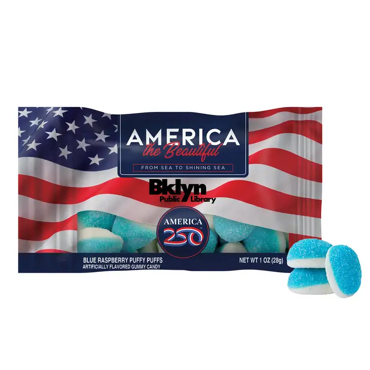 DigiBag with Blue Raspberry Puffs 1 oz - America 250