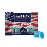 Sachet DigiBag de bonbons soufflés à la framboise bleue 2 oz - America 250