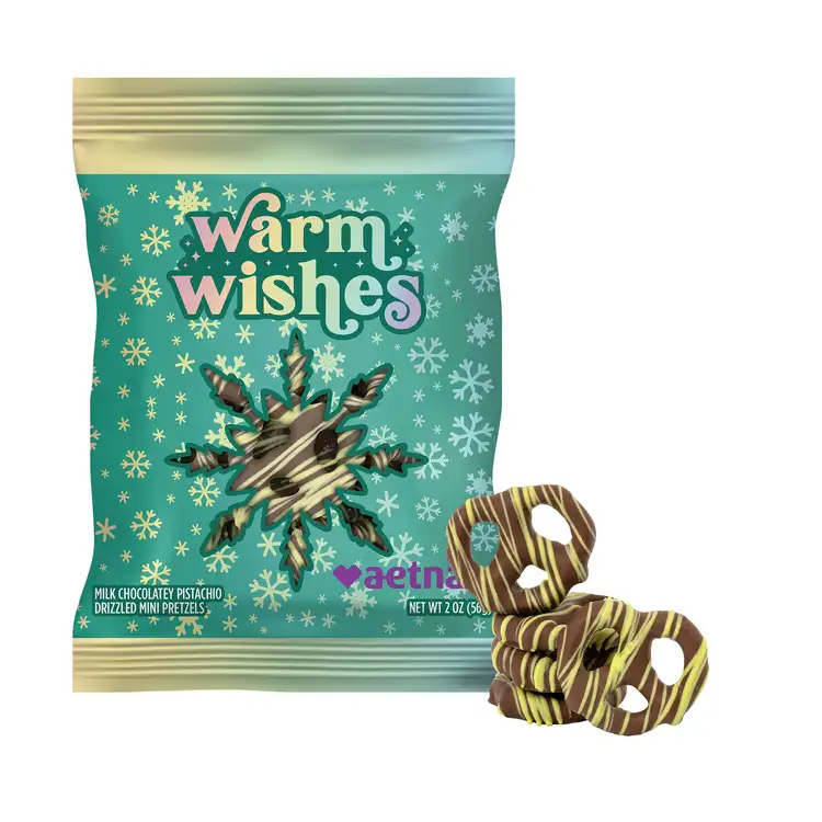 DigiBag with Pistachio Delight Mini Pretzels 2 oz