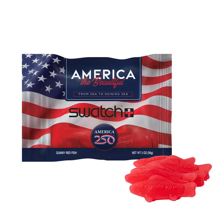 DigiBag with Gummy Red Fish 2 oz - America 250