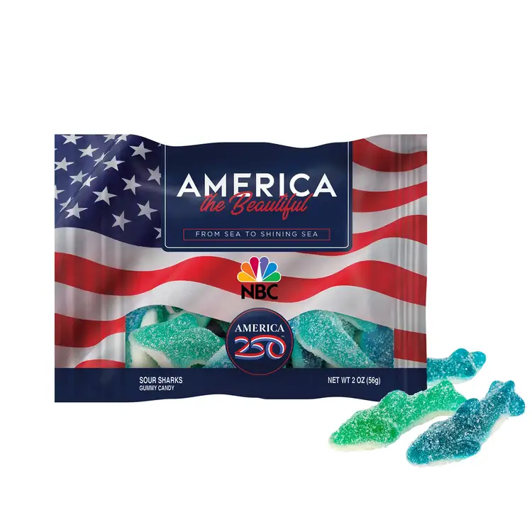 DigiBag with Sour Sharks 2 oz - America 250