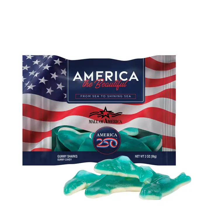 Sachet DigiBag de requins gélifiés 2 oz - America 250