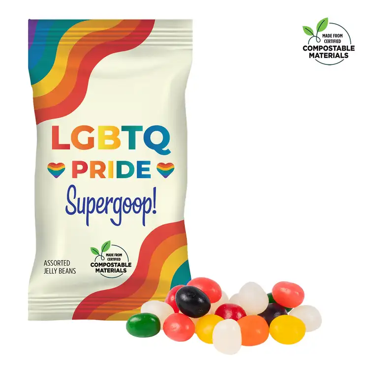 Compostable ECO-DigiBag with Assorted Jelly Beans 1 oz #3