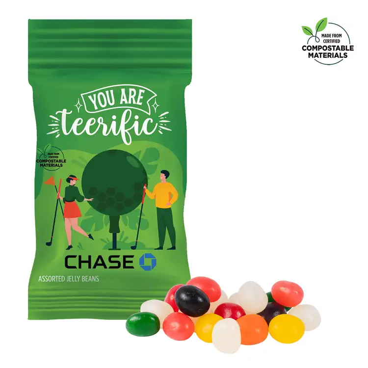 Compostable ECO-DigiBag with Assorted Jelly Beans 1 oz #4