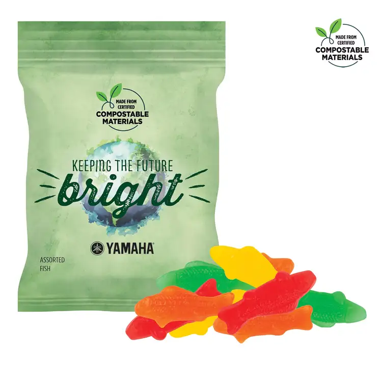Compostable ECO-DigiBag with Assorted Fish 2 oz