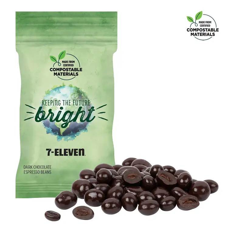 Sachet ECO-DigiBag compostable de grains de café espresso 1 oz