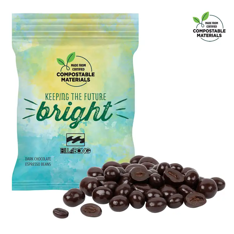 Sachet ECO-DigiBag compostable de grains de café espresso 2 oz #2