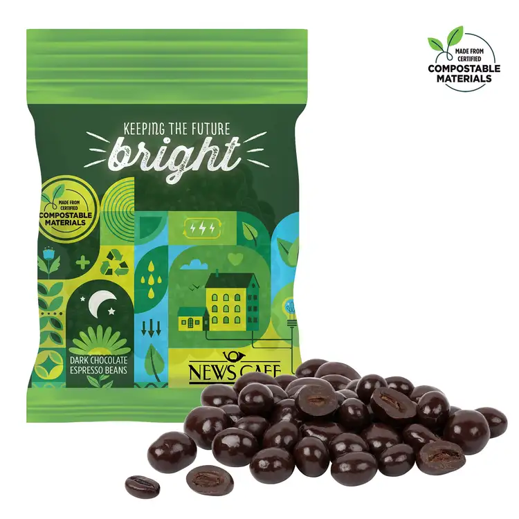 Sachet ECO-DigiBag compostable de grains de café espresso 2 oz #3