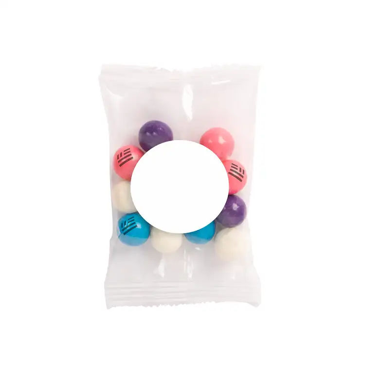 Sachet Goody Bag de mini boules de gomme imprimées 1 oz #2