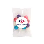 Sachet Goody Bag de mini boules de gomme imprimées 1 oz