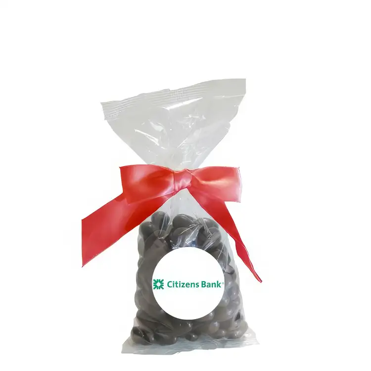 Bow-Tied Mug Drop Bag with Dark Chocolate Almonds #3