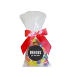 Sachet cadeau de bonbons haricots avec boucle