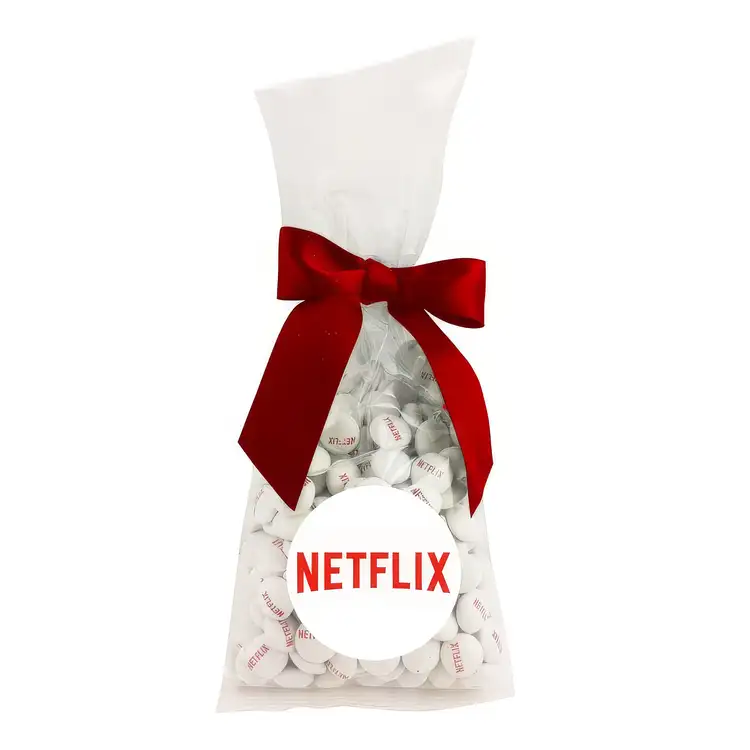 Mug Drop Gift Bag with Imprinted Chocolate Buttons