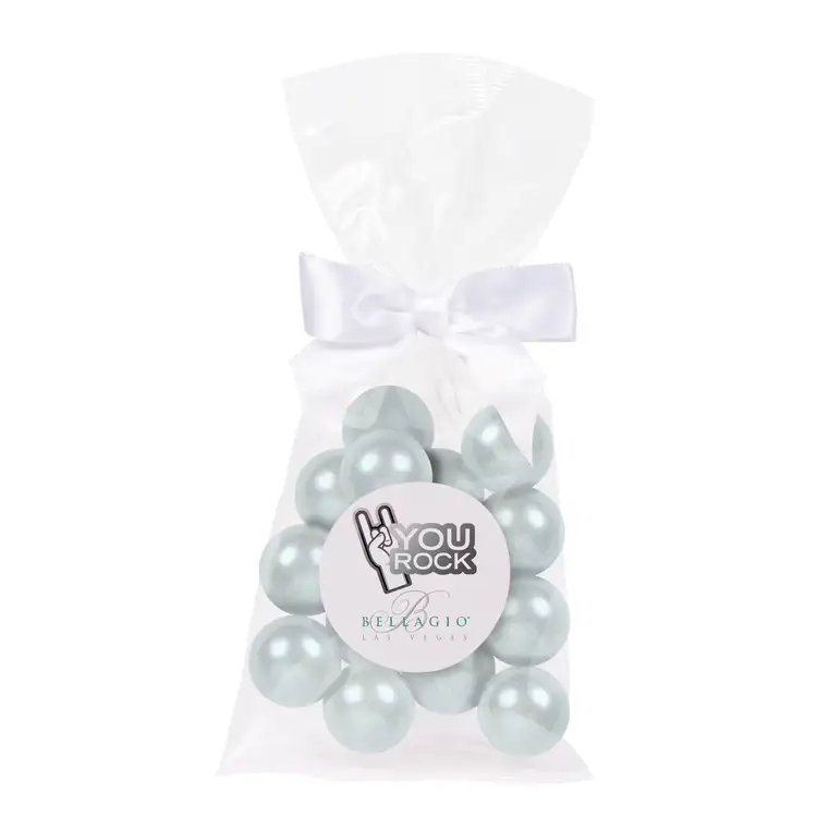 Sachet cadeau de grosses boules de gomme avec boucle #13