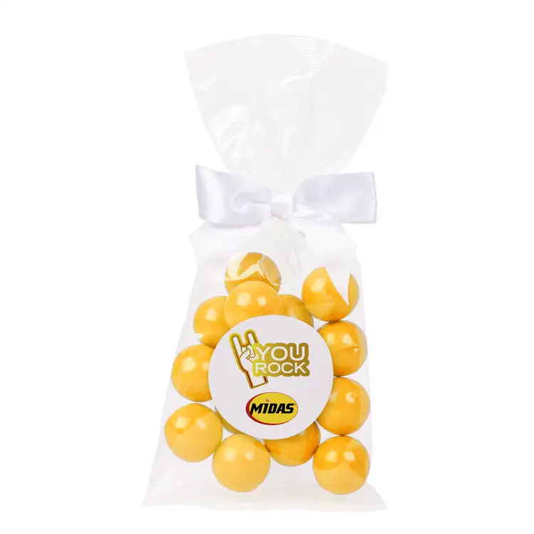 Sachet cadeau de grosses boules de gomme avec boucle #15